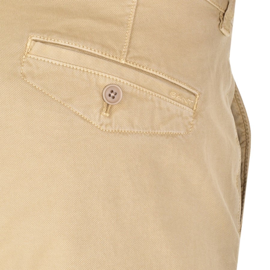 Alternative Image for ProductGant Slim Light Canvas Chino Trousers Beige3